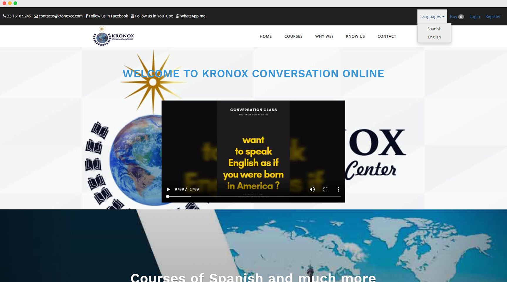 Kronox Conversation Center – E-learning Platform